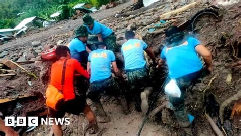 Philippines storm Nalgae kills dozens in floods and mudslides .